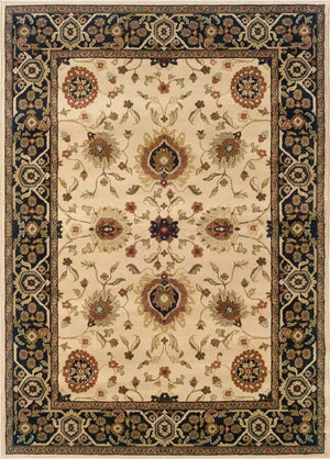 Hudson 1338C Beige/ Black Rug