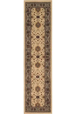Hudson 1338C Beige/ Black Rug