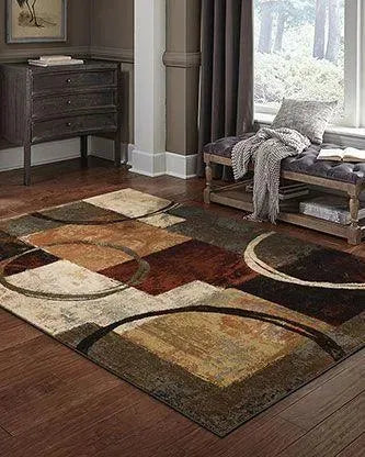 Hudson 2544B Brown/ Black Rug