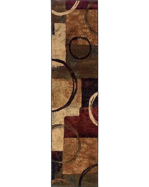 Hudson 2544B Brown/ Black Rug