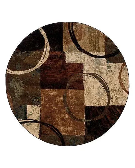 Hudson 2544B Brown/ Black Rug