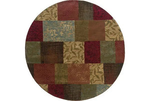Hudson 30C Green/ Red Rug