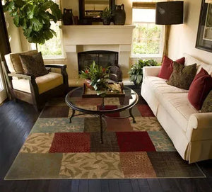 Hudson 30C Green/ Red Rug