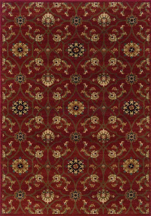 Hudson 3299A Red/ Brown Rug