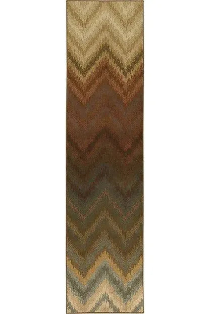 Hudson 3458A Brown/ Multi Rug