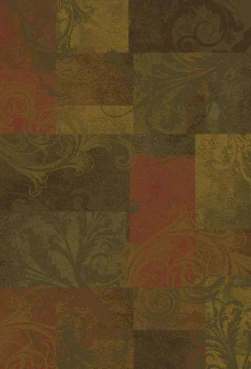 Hudson 36G Green/ Red Rug