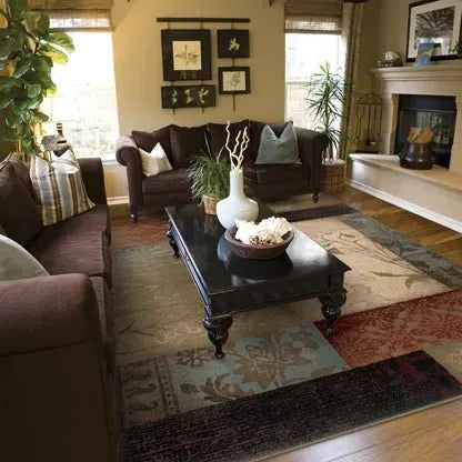 Hudson 40A Beige/ Green Rug