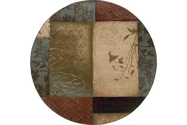 Hudson 40A Beige/ Green Rug