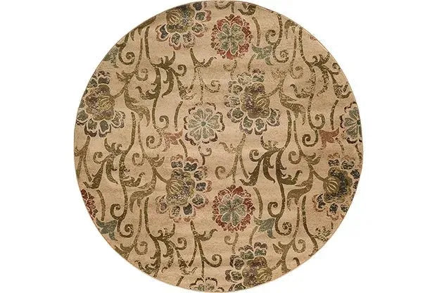 Hudson 4877B Ivory/ Green Rug