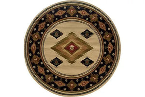 Hudson 87I Beige/ Green Rug