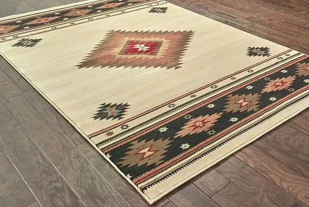 Hudson 87I Beige/ Green Rug