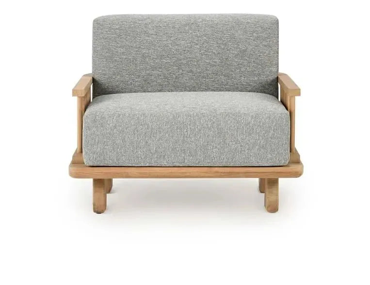 Hudson Outdoor Accent Chair Natural/Gray