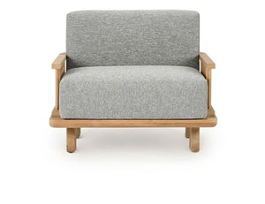 Hudson Outdoor Accent Chair Natural/Gray