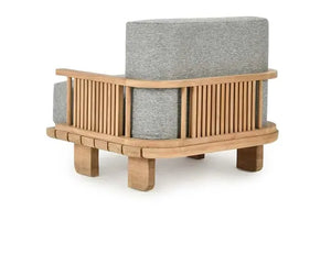 Hudson Outdoor Accent Chair Natural/Gray
