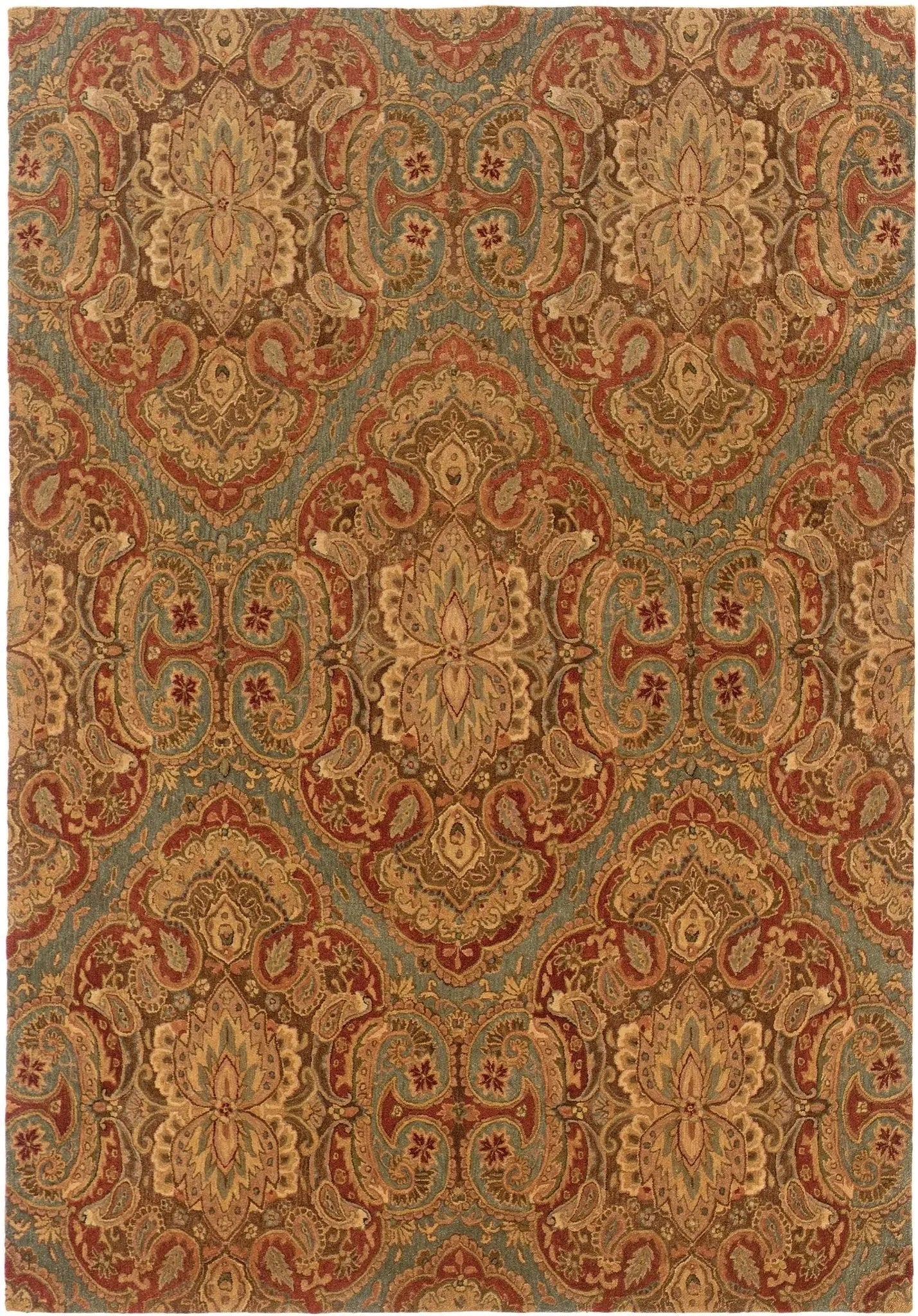 Huntley 19101 Blue Rust Rug