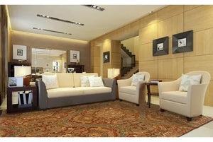 Huntley 19101 Blue Rust Rug