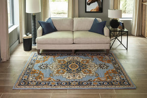 Ibiza IBI-1 Blue Rug