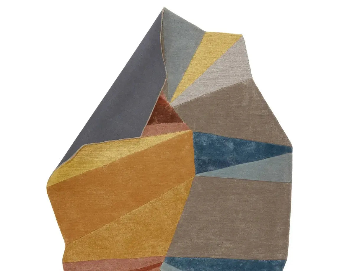 Iconic ICO01 Gold/Blue Rug