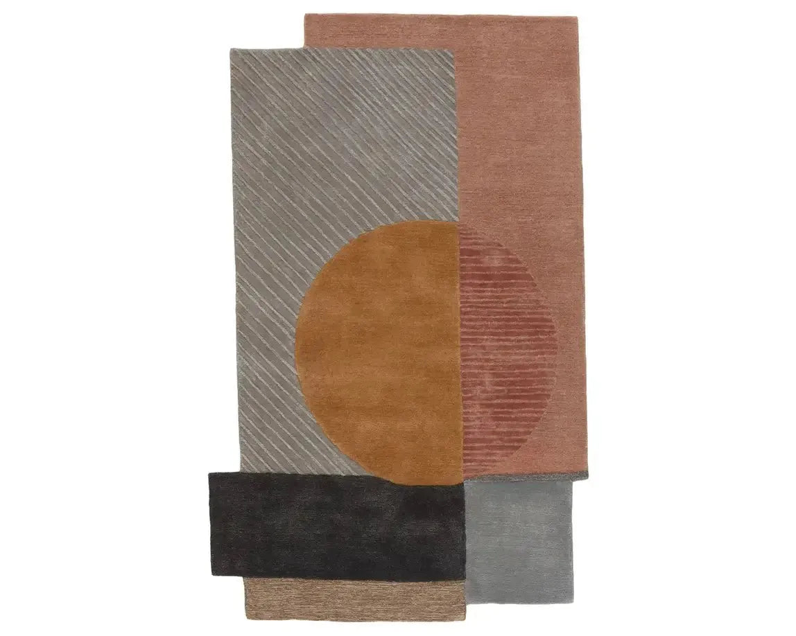 Iconic ICO02 Grey/Pink Rug