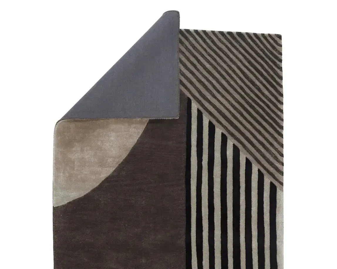 Iconic ICO06 Grey/Black Rug