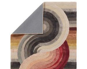 Iconic ICO12 Red/Grey Rug
