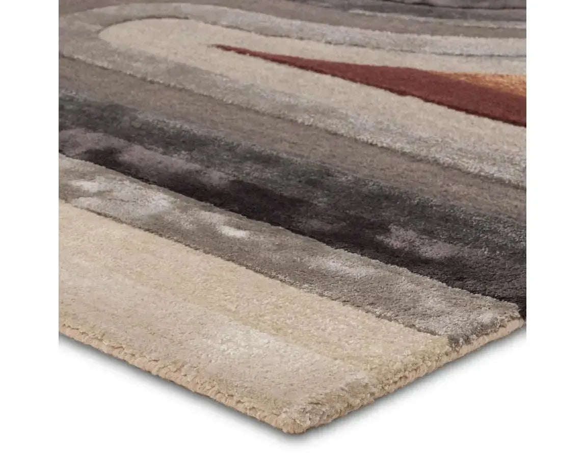Iconic ICO12 Red/Grey Rug