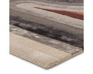 Iconic ICO12 Red/Grey Rug