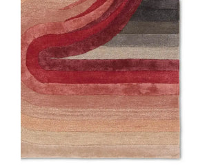 Iconic ICO12 Red/Grey Rug
