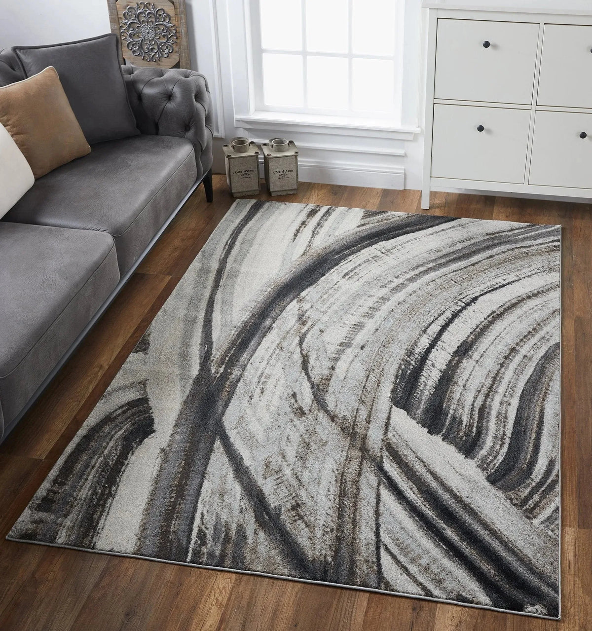 Illusions 6218 Elements Ivory/Grey Rugs