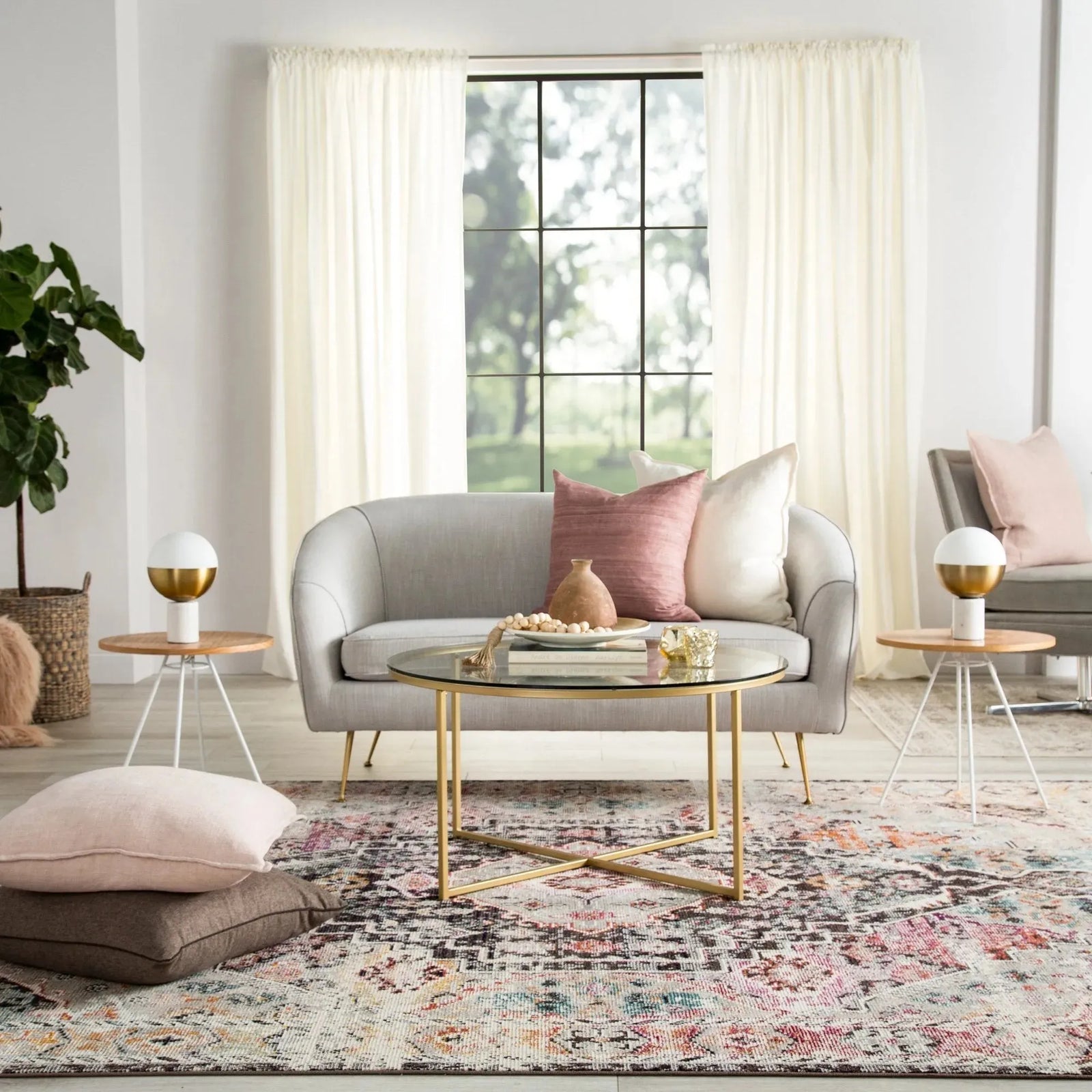 Indie Ide01 Farra Brown/Pink Rug