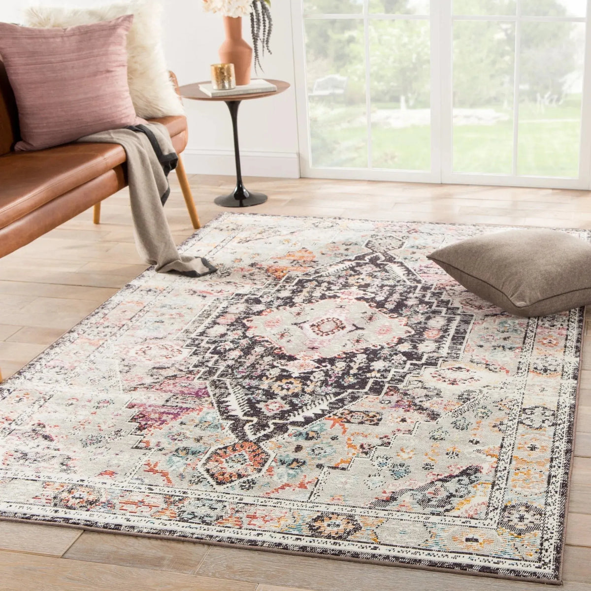 Indie Ide01 Farra Brown/Pink Rug