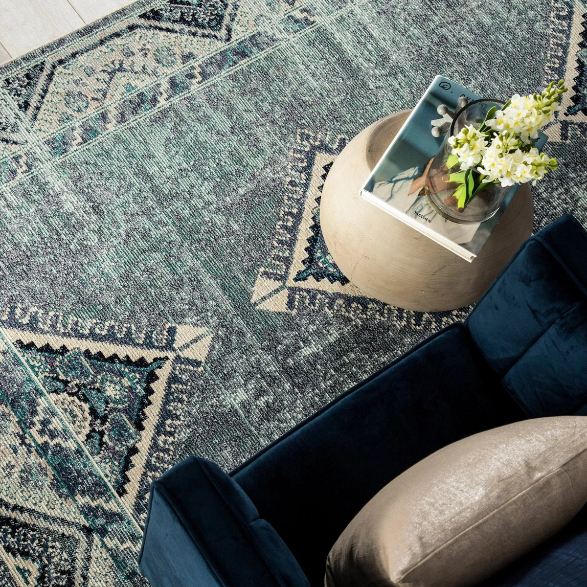 Indie IDE02 Zhara Blue/Purple Rug