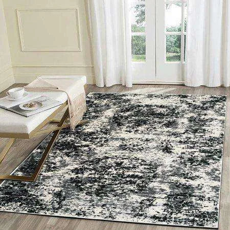 Infinity LR81309 White Black Rug