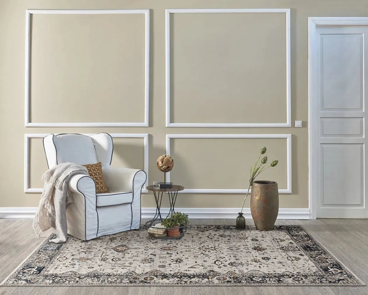 Inspire 7500 Ivory/Grey Empera Rug