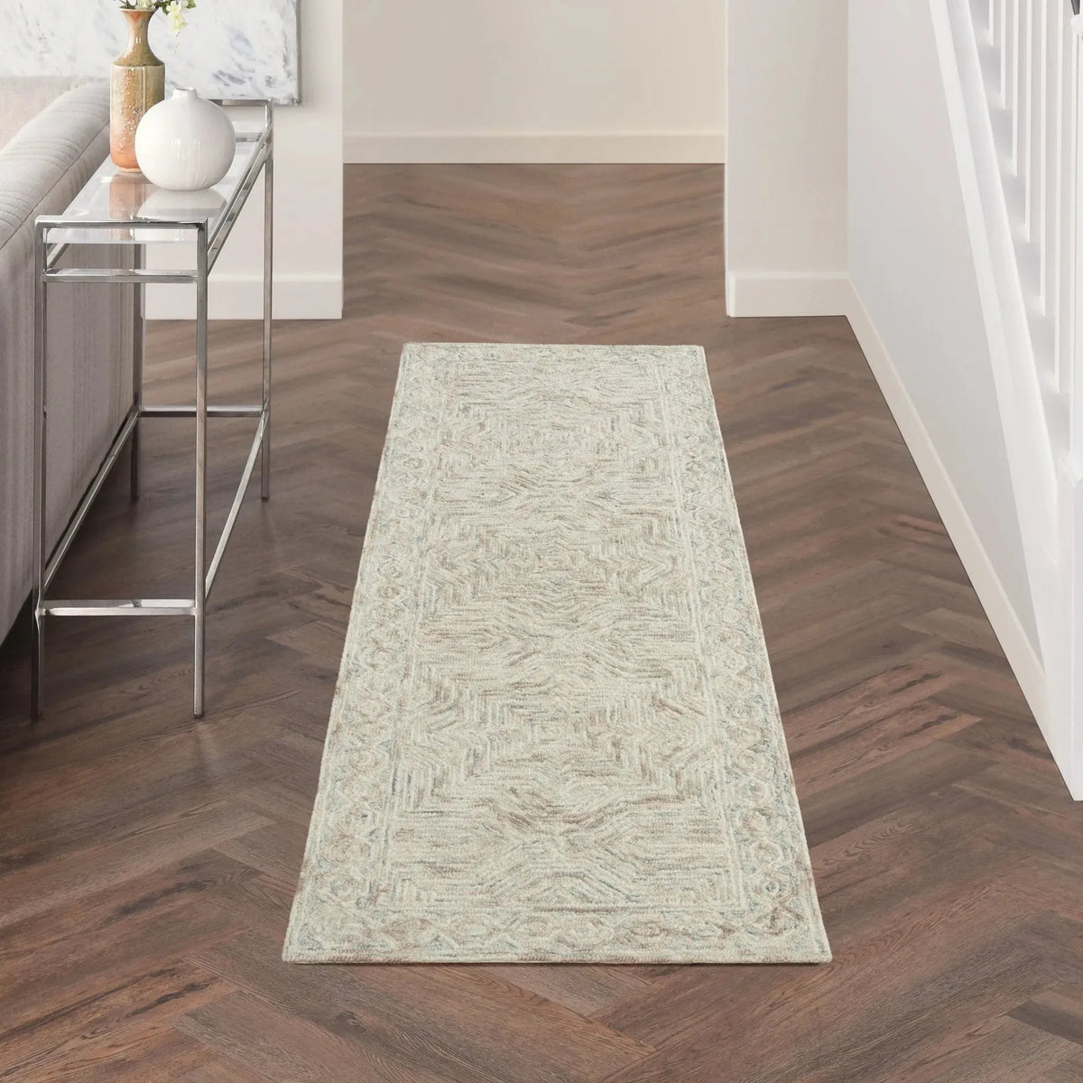 Interlock ITL03 Blue/Ivory Rug