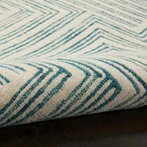 Interlock ITL06 Ivory/Turquoise Rug