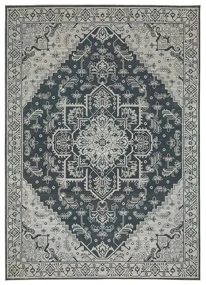 Intrigue INT07 Blue/Beige Rug