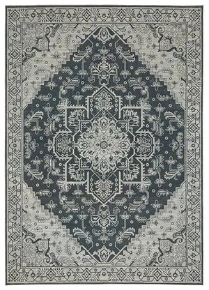 Intrigue INT07 Blue/Beige Rug