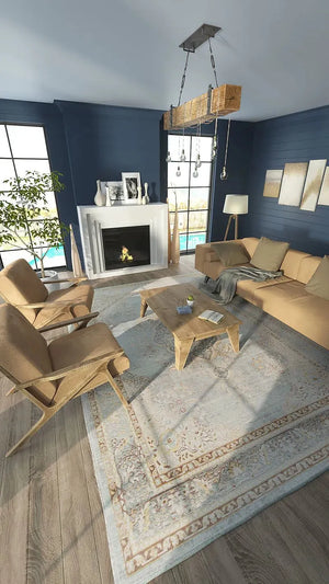 Isabella ISA 1 Blue Rug