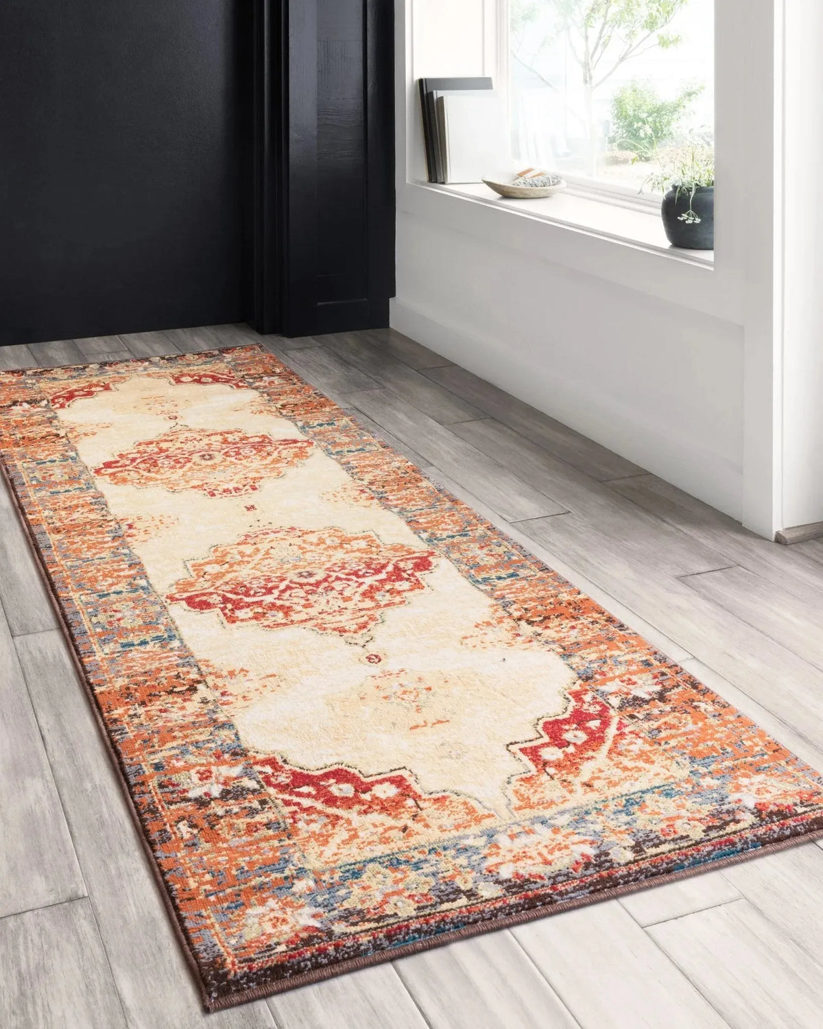 Isadora ISA-04 Ant. Ivory/Sunset Rug