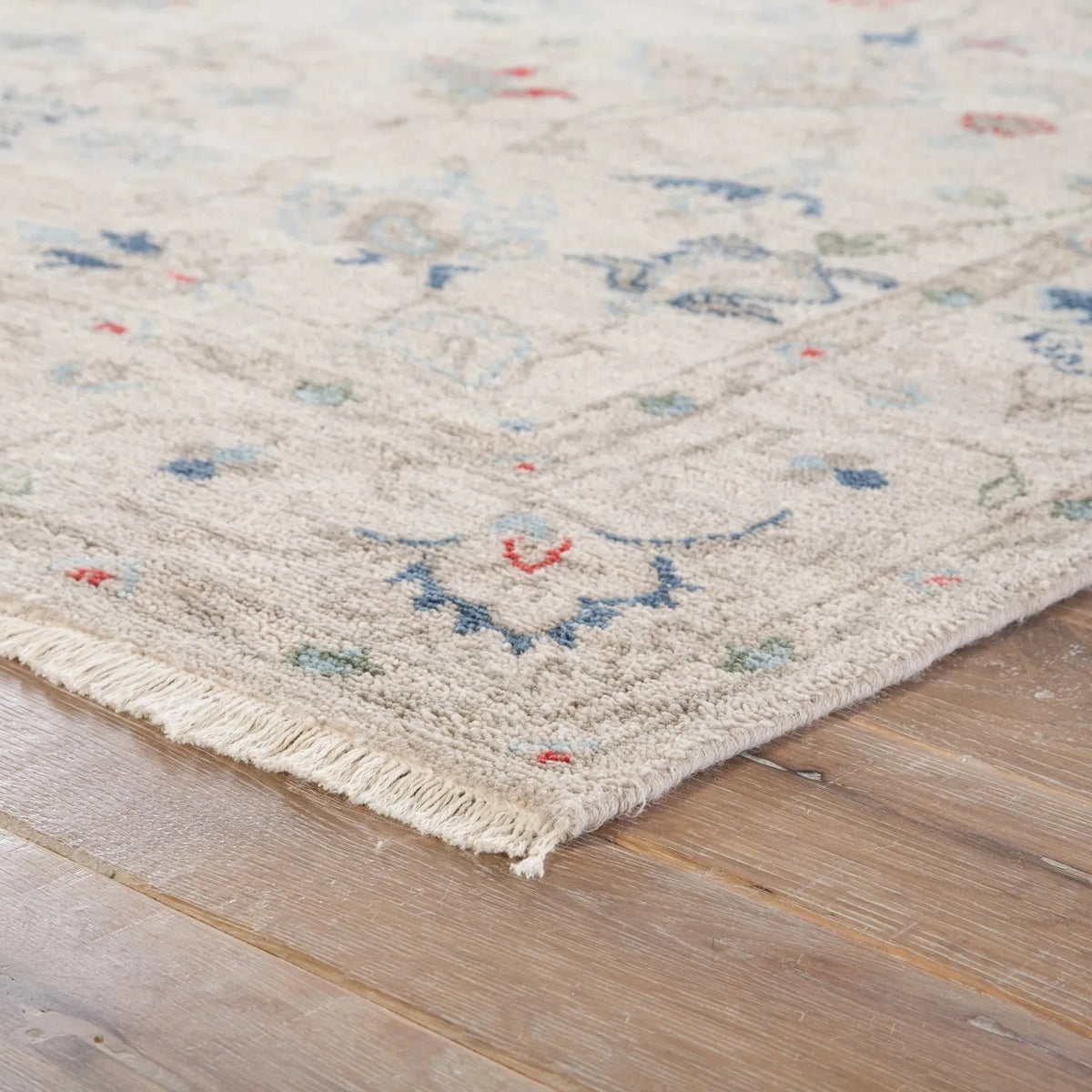 Jaipur Revival Jar01 Hacci Cream/Blue Rug