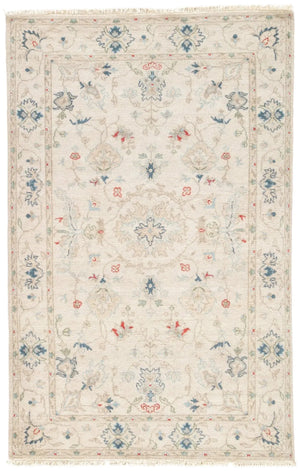 Jaipur Revival Jar01 Hacci Cream/Blue Rug