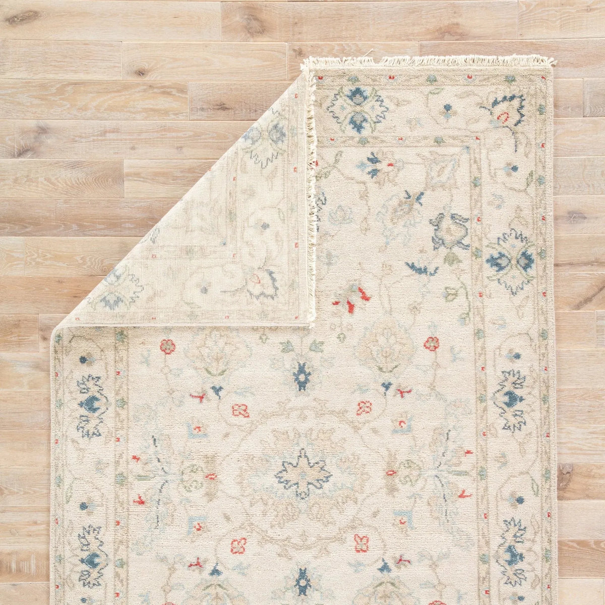 Jaipur Revival Jar01 Hacci Cream/Blue Rug