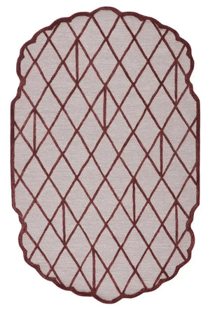 Jaipur Wunderkammer JWK01 Wine/Lt. Grey Rug