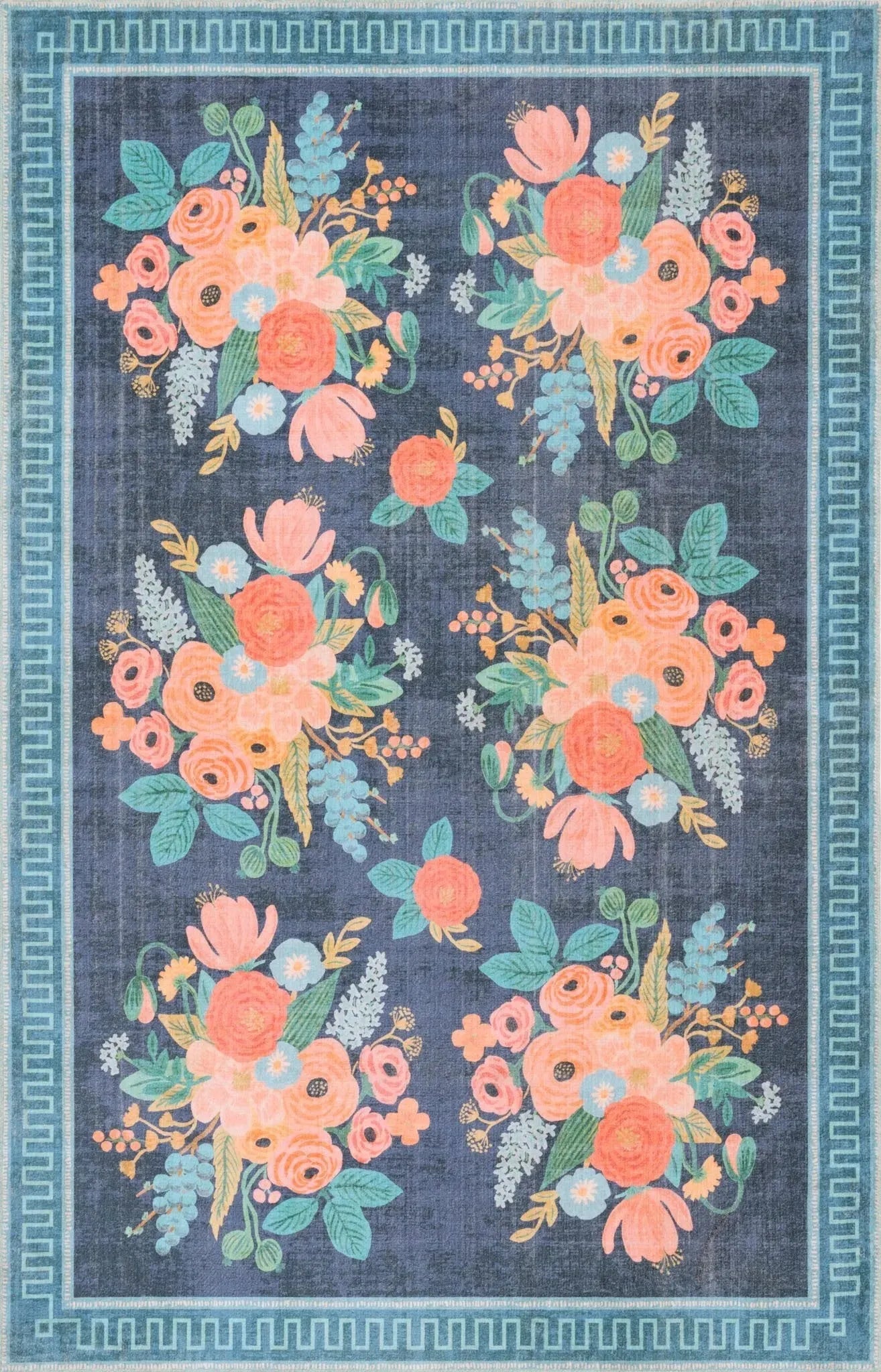Jardin by Rifle Paper Co JAD-01 Black Rug