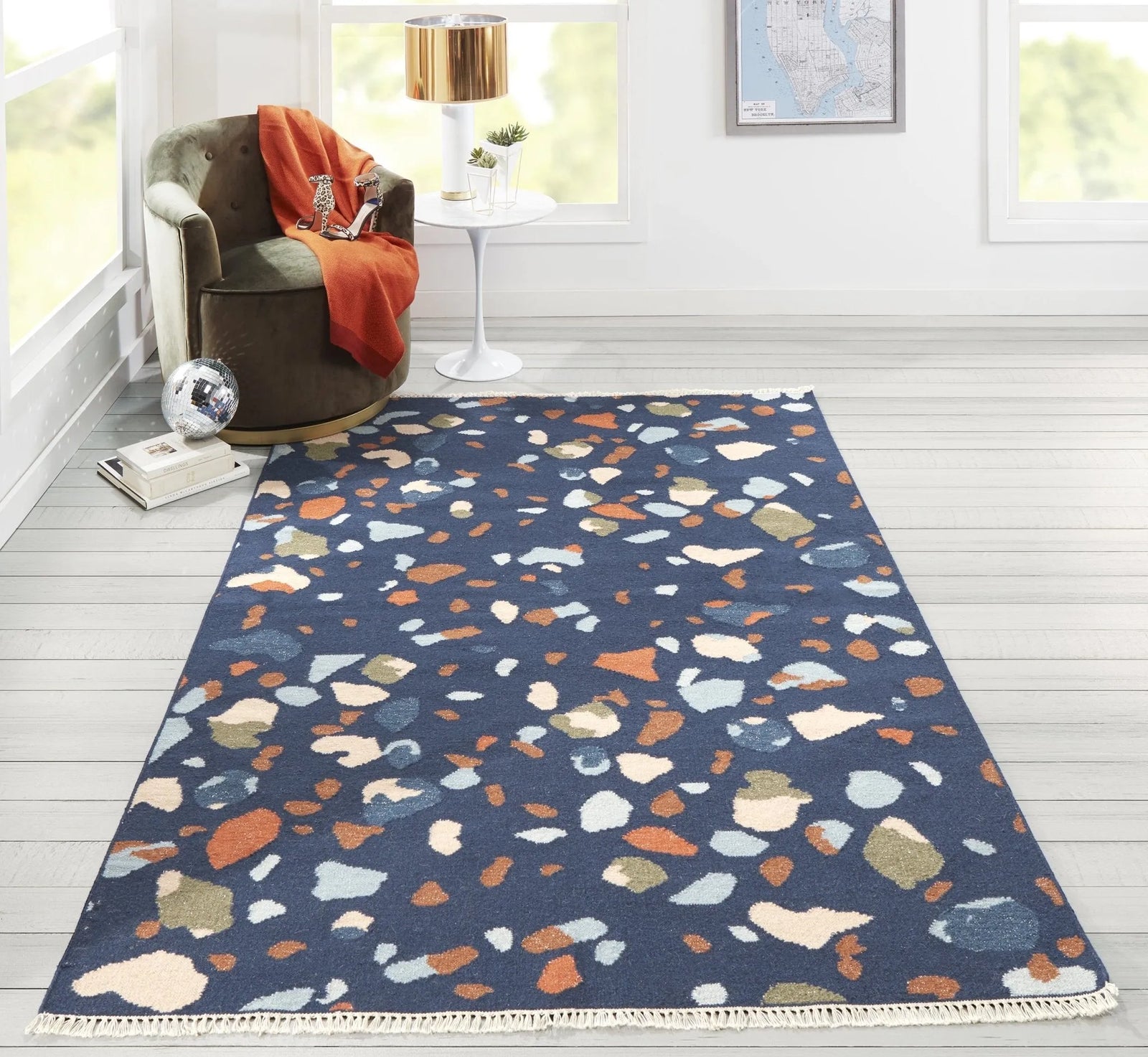 Jem By Novogratz Jem-2 Terri Navy Rugs