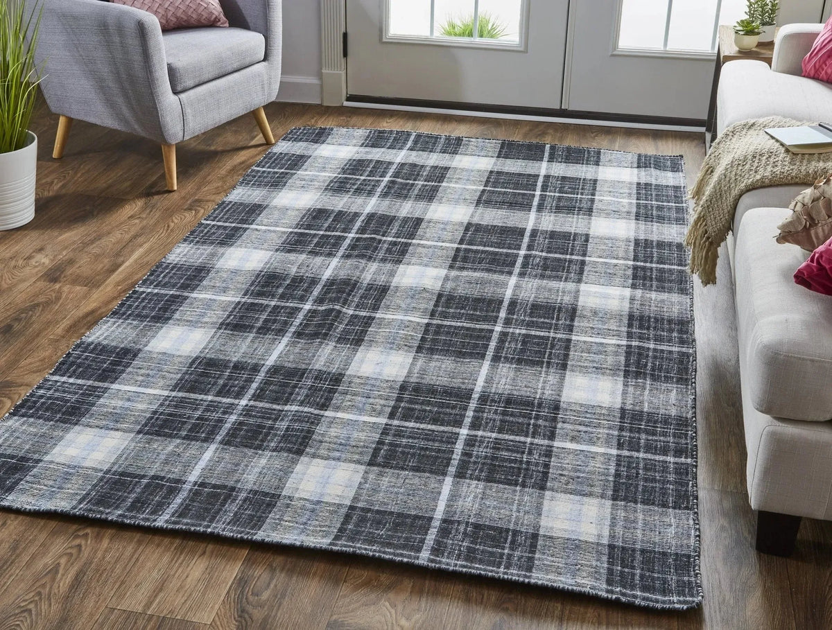 Jemma R8049 Black/White Rug