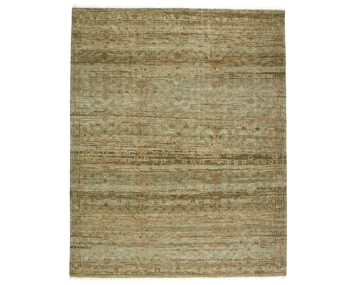 Jinsen JIN04 Green/Gold Rug