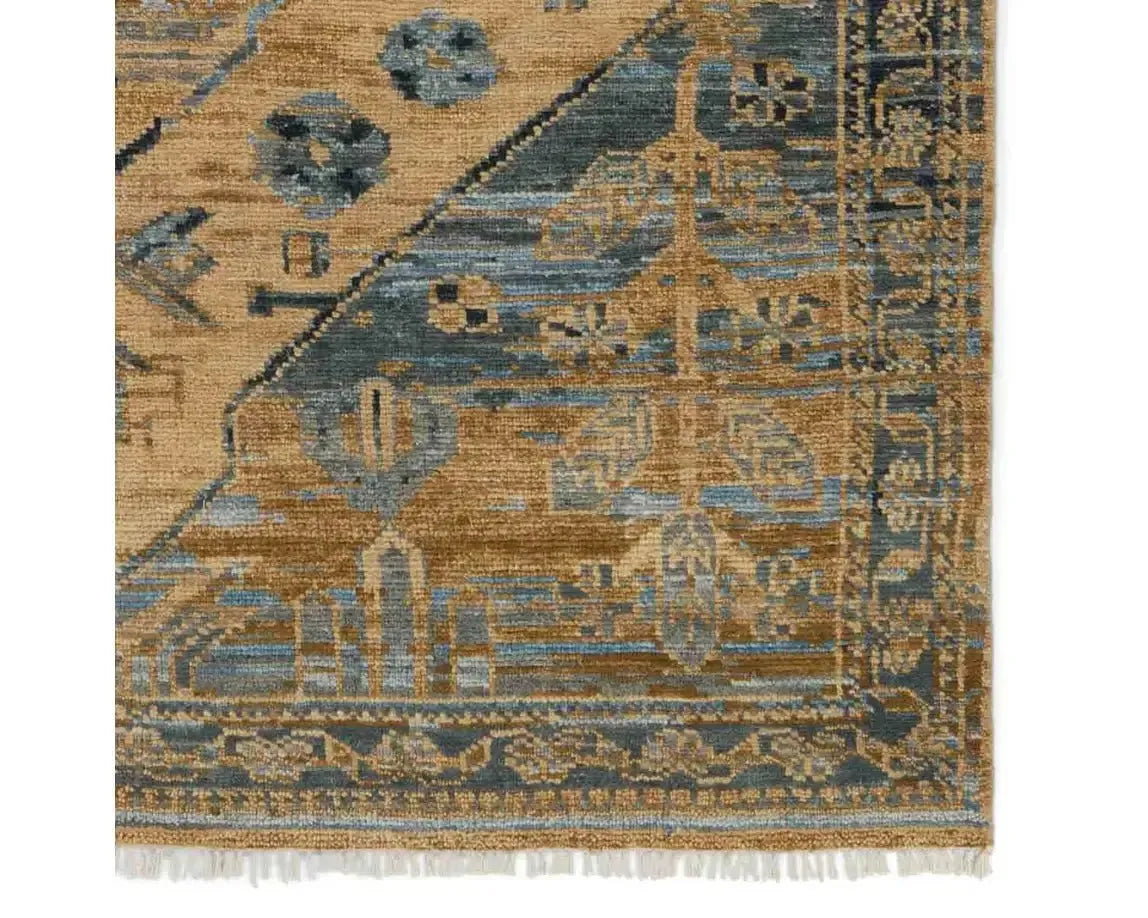 Jinsen JIN06 Brown/Blue Rug