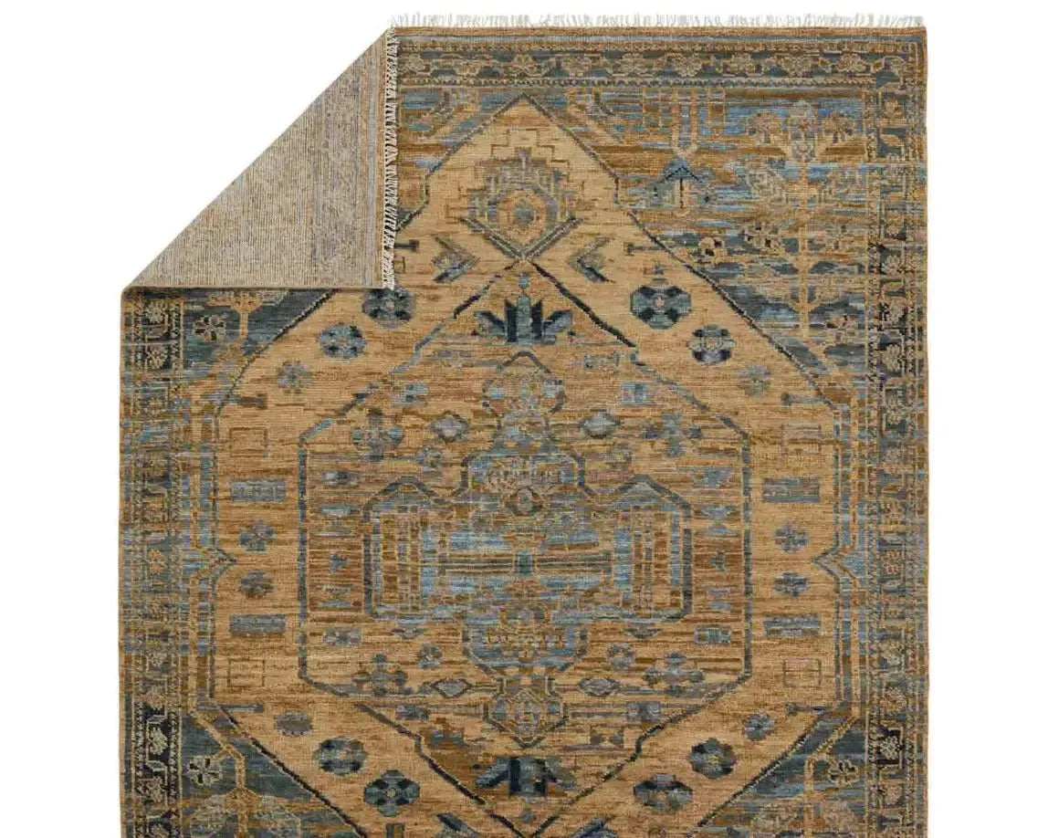 Jinsen JIN06 Brown/Blue Rug
